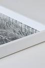  Sulu Boya Fırçalı Çerçeveli Tablo Beyaz (33x48 cm)