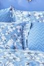  %100 Pamuk Saten Valerie Volanlı Yastık Kılıfı 2'li Mavi (50x70 cm)