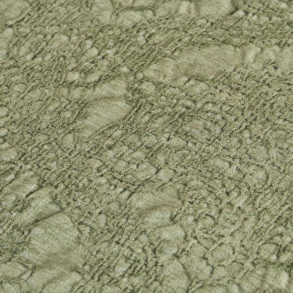  Giona Çift Kişilik Yeşil Yatak Örtüsü  (220x225 cm)