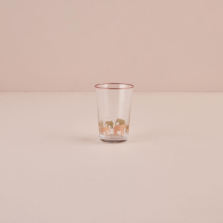  Fil Desen Su Bardağı Naturel (290 cc)