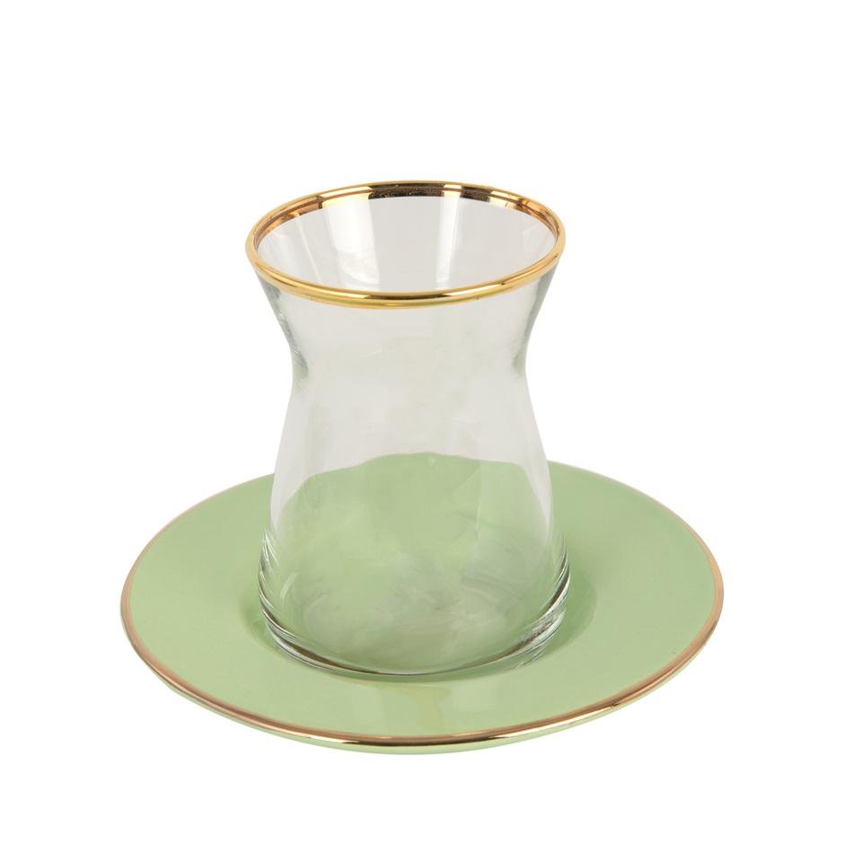  Allure Çay Bardağı Seti 6'lı Açık Yeşil