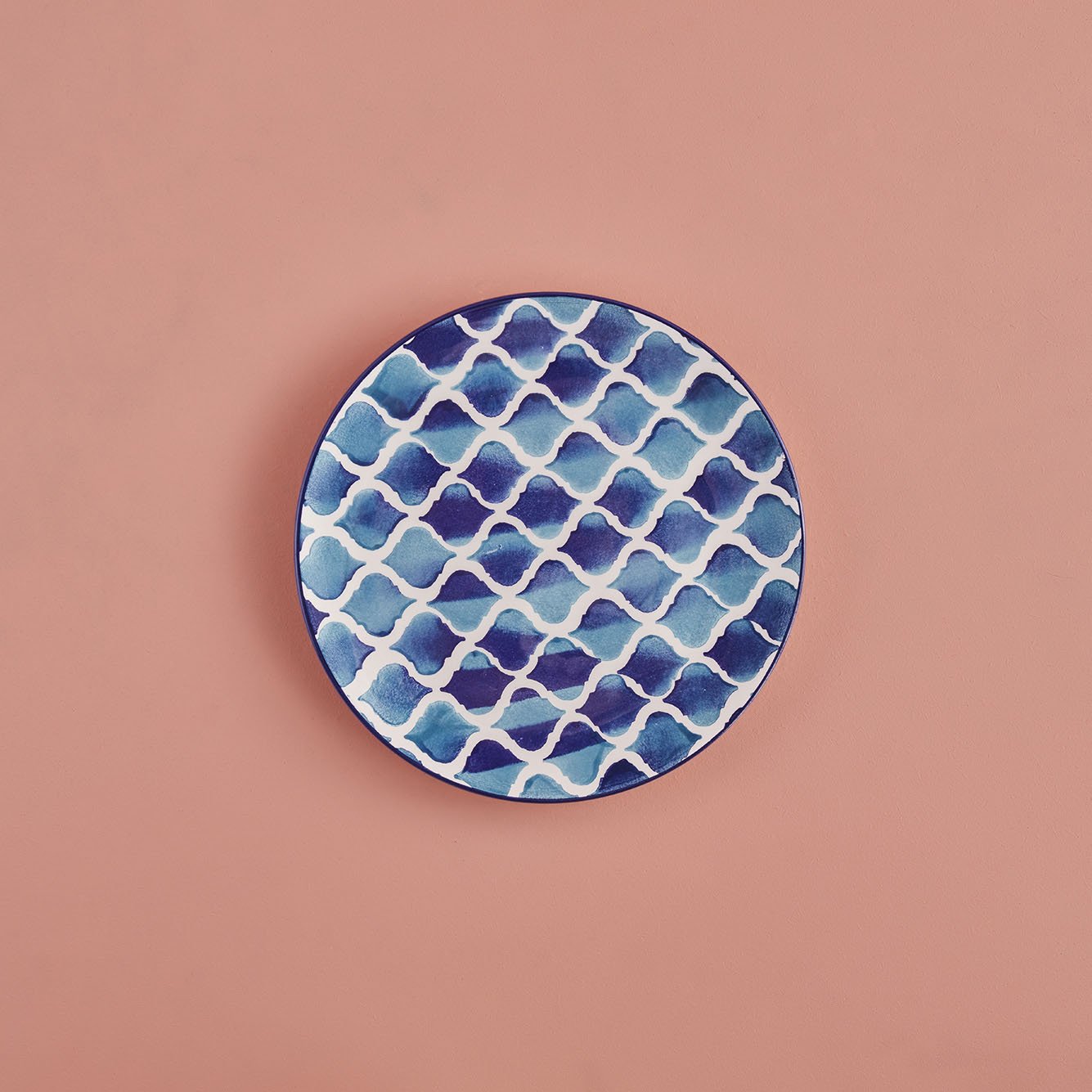 Blue Tile Seramik Pasta Tabağı Mavi (20 cm)
