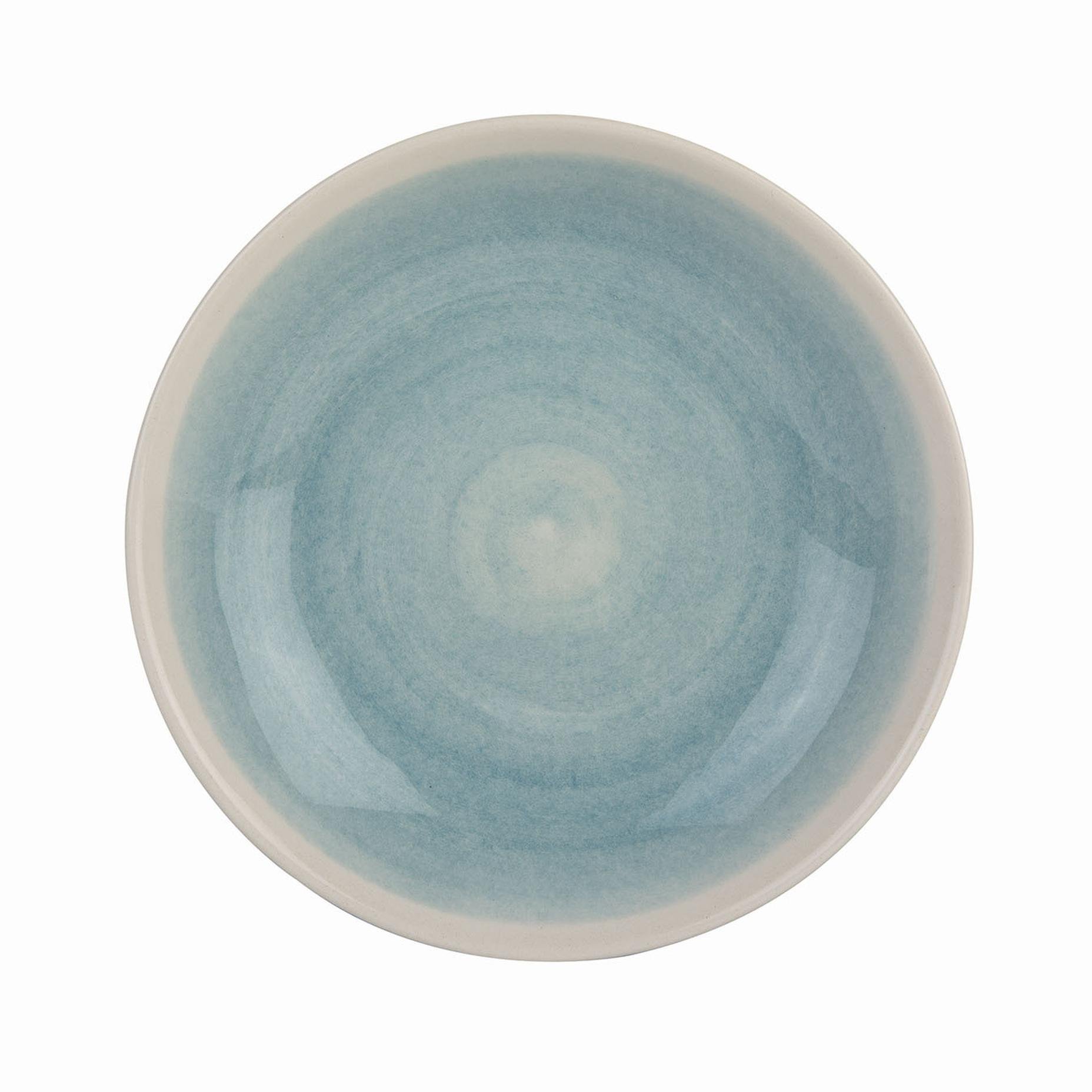 Pure Seramik Yemek Tabağı Mavi (20 cm)