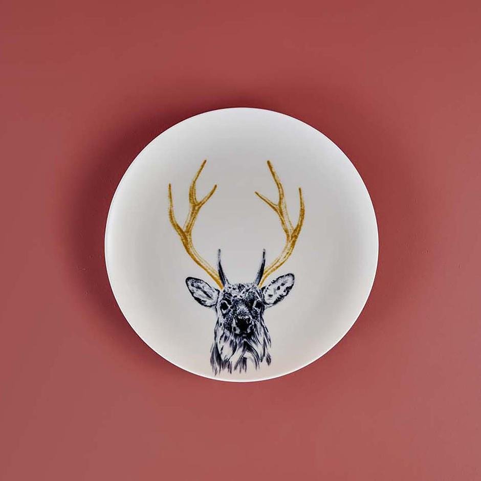  Safari Deer Porselen Servis Tabağı (26 cm)
