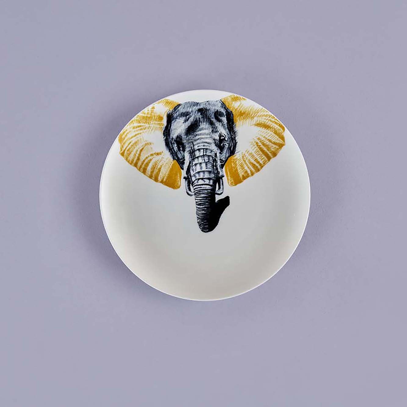 Safari Elephant Porselen Servis Tabağı (26 cm)