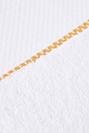  %100 Pamuk Minho Beyaz - Hardal Havlu Seti 2li (40x60 ve 70x150 cm)