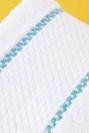 %100 Pamuk Minho Beyaz - Mint Havlu Seti 2'li (40x60 ve 70x150 cm)