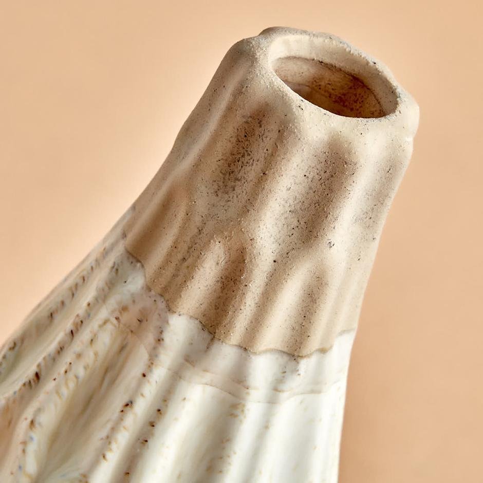  Malia Vazo Beyaz (25x10 cm)
