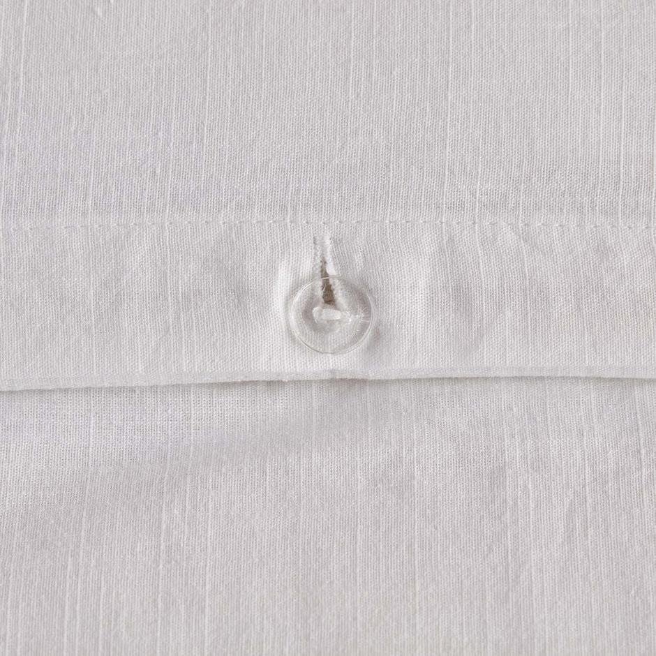  %100 Pamuk Stella Çift Kişilik Nevresim Takımı Beyaz (200x220 cm)