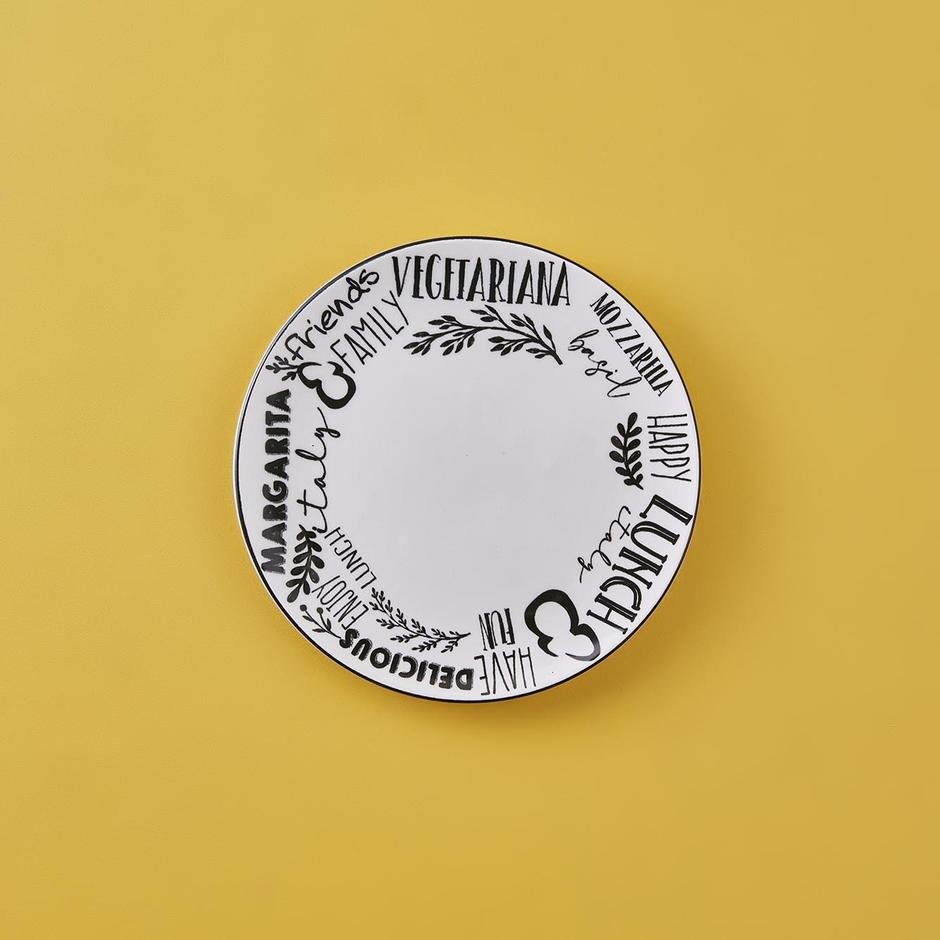  Margarita 4'lü Pizza Tabağı Beyaz (19 cm)