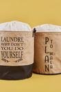  Laundry Su Geçirmez Tabanlı Çamaşır Sepeti Jüt (36x40 cm)