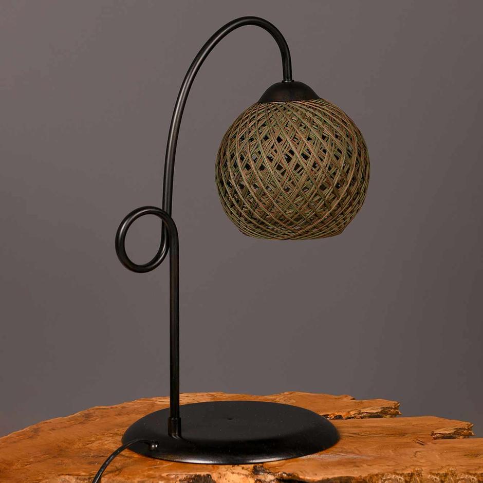  Violet Abajur Kahverengi-Yeşil (45x11 cm)