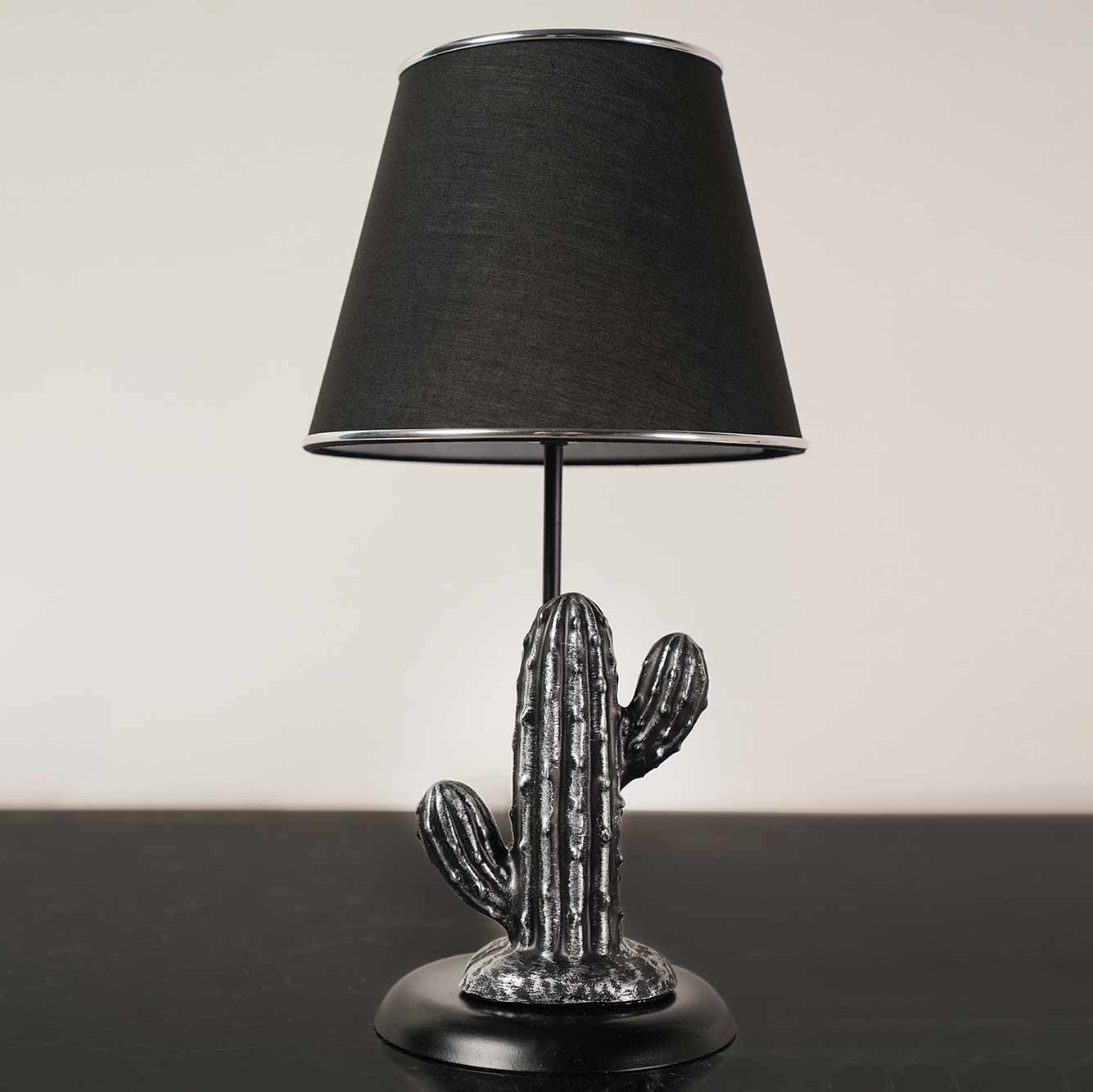 Cactus Abajur Gümüş (15x34 cm)