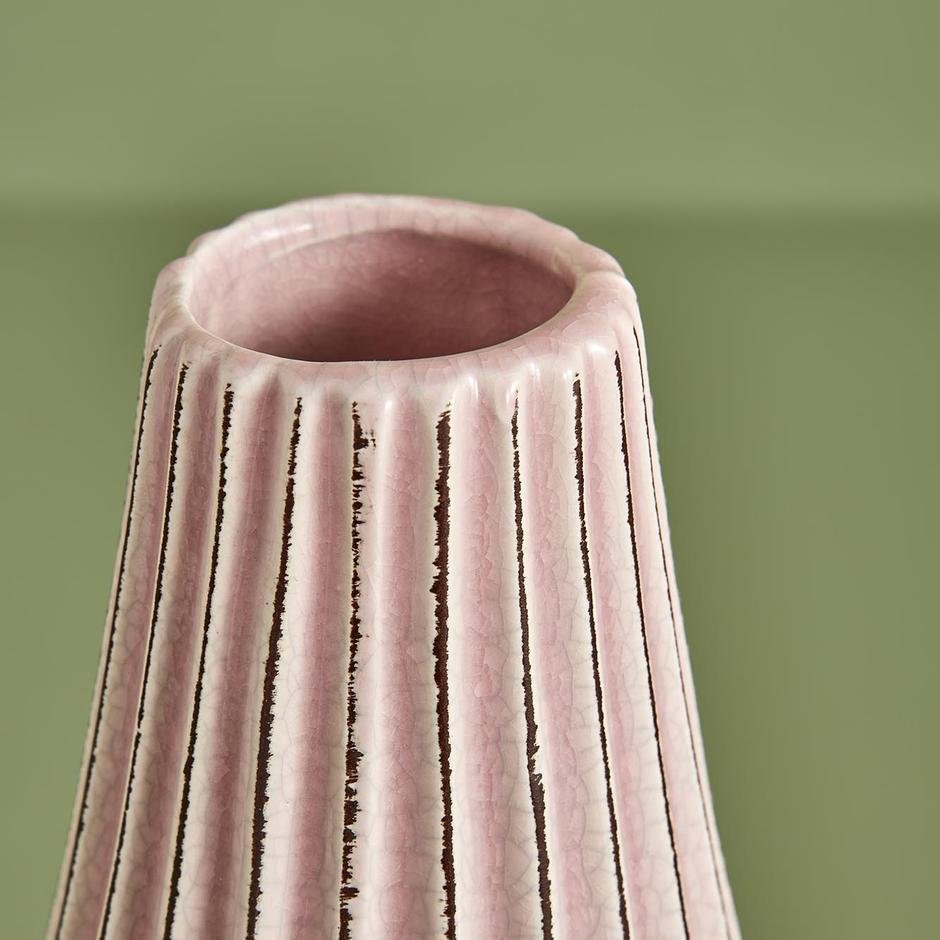  Menja Vazo Açık Pembe (24x10 cm)