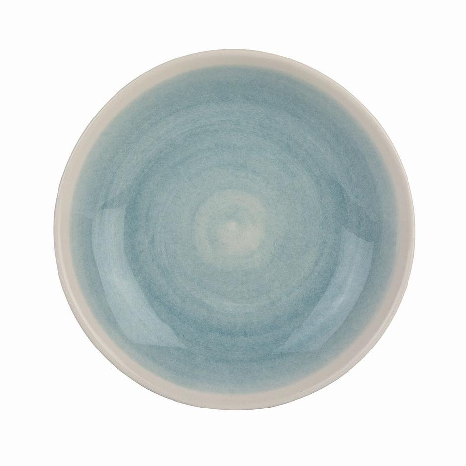 Pure Seramik Yemek Tabağı 6′lı Mavi (20 cm)