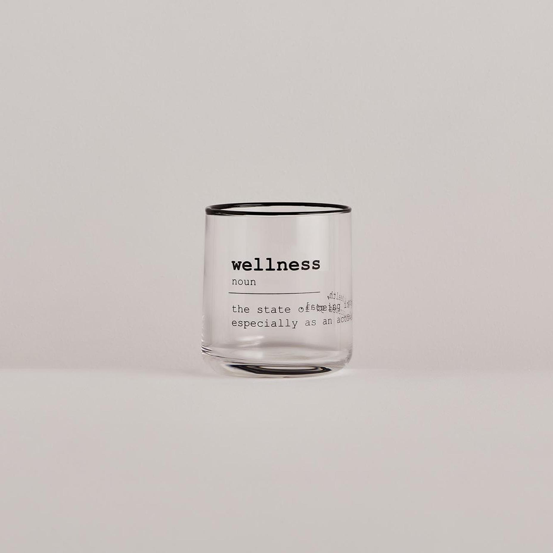 Wellness Word Meşrubat Bardağı Siyah (280 cc)
