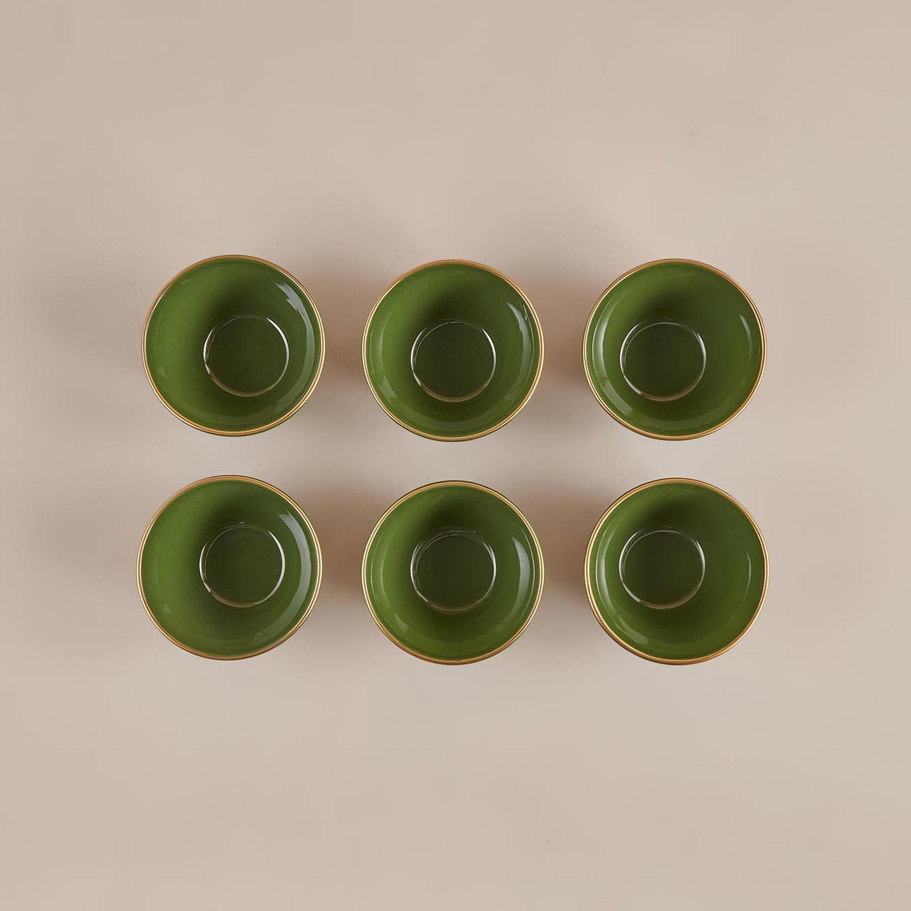 Allure Seramik Kase 6'lı Yeşil (14,5 cm)