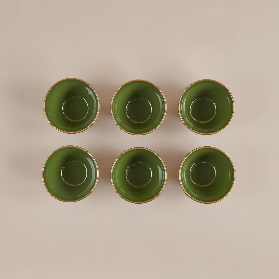  Allure Seramik Kase 6'lı Yeşil (14,5 cm)