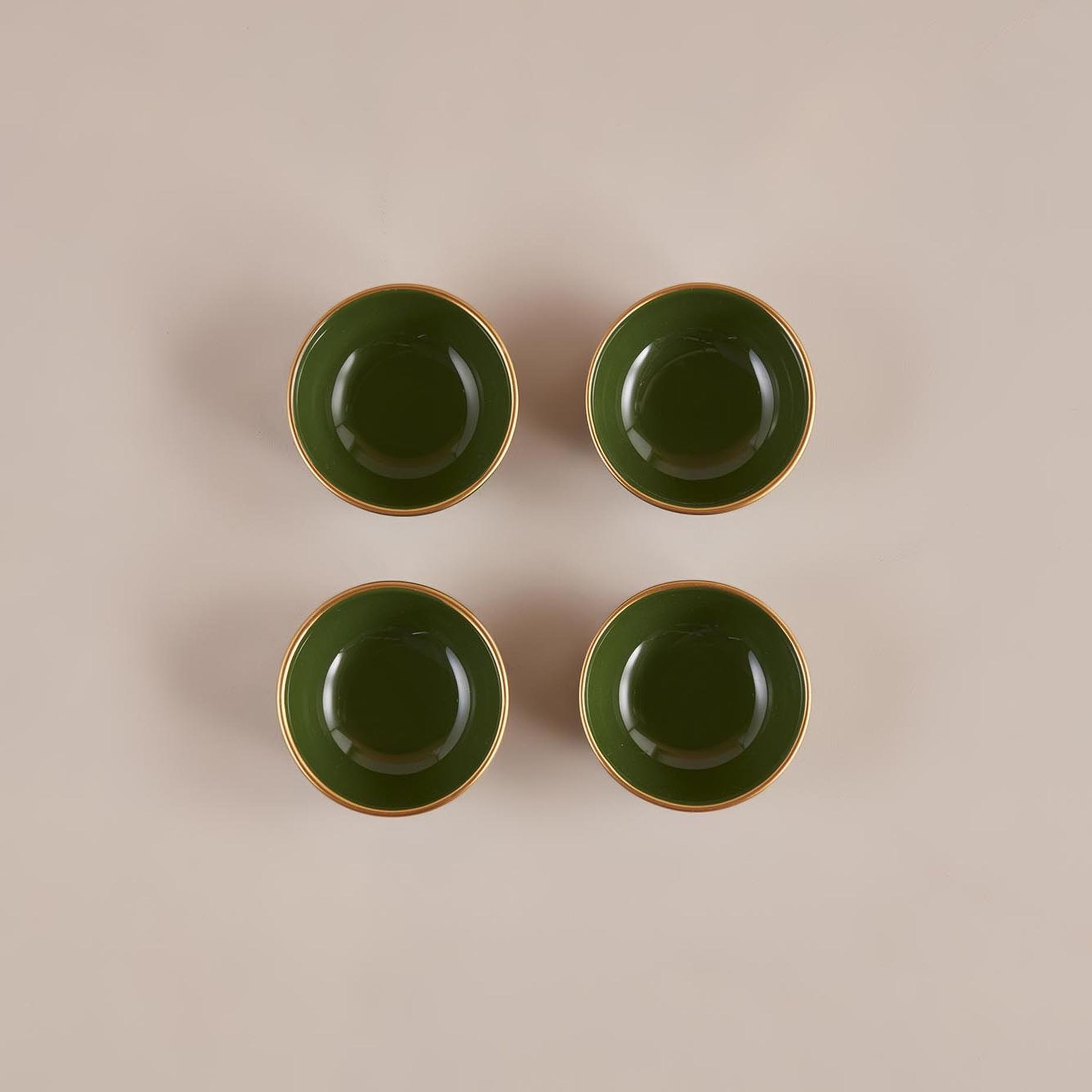 Allure Seramik Çerezlik 4'lü Yeşil (10,5 cm)