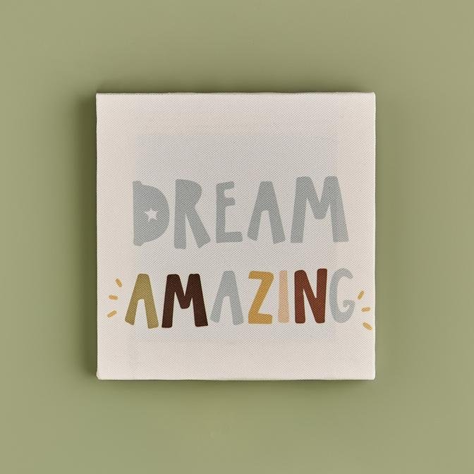 Dream Amazing Kanvas Tablo Beyaz (20x20 cm)