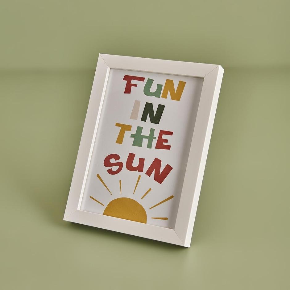  Fun in The Sun Çerçeve Beyaz (23x17 cm)
