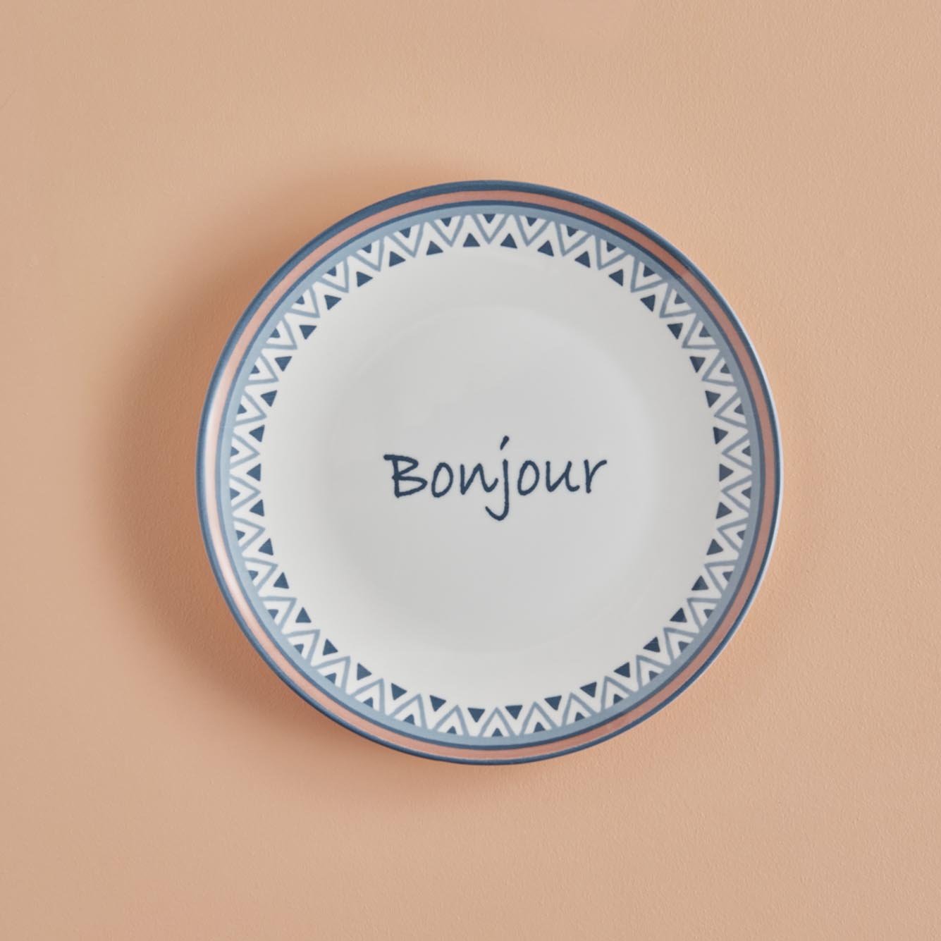 Bonjour Stoneware Servis Tabağı Mavi (26 cm)