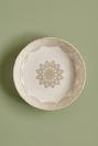  Mandala Porselen Yemek Tabağı 6'lı Bej (18 cm)