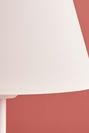  Krem Kumaş Beyaz Gövdeli Abajur (22x36 cm)