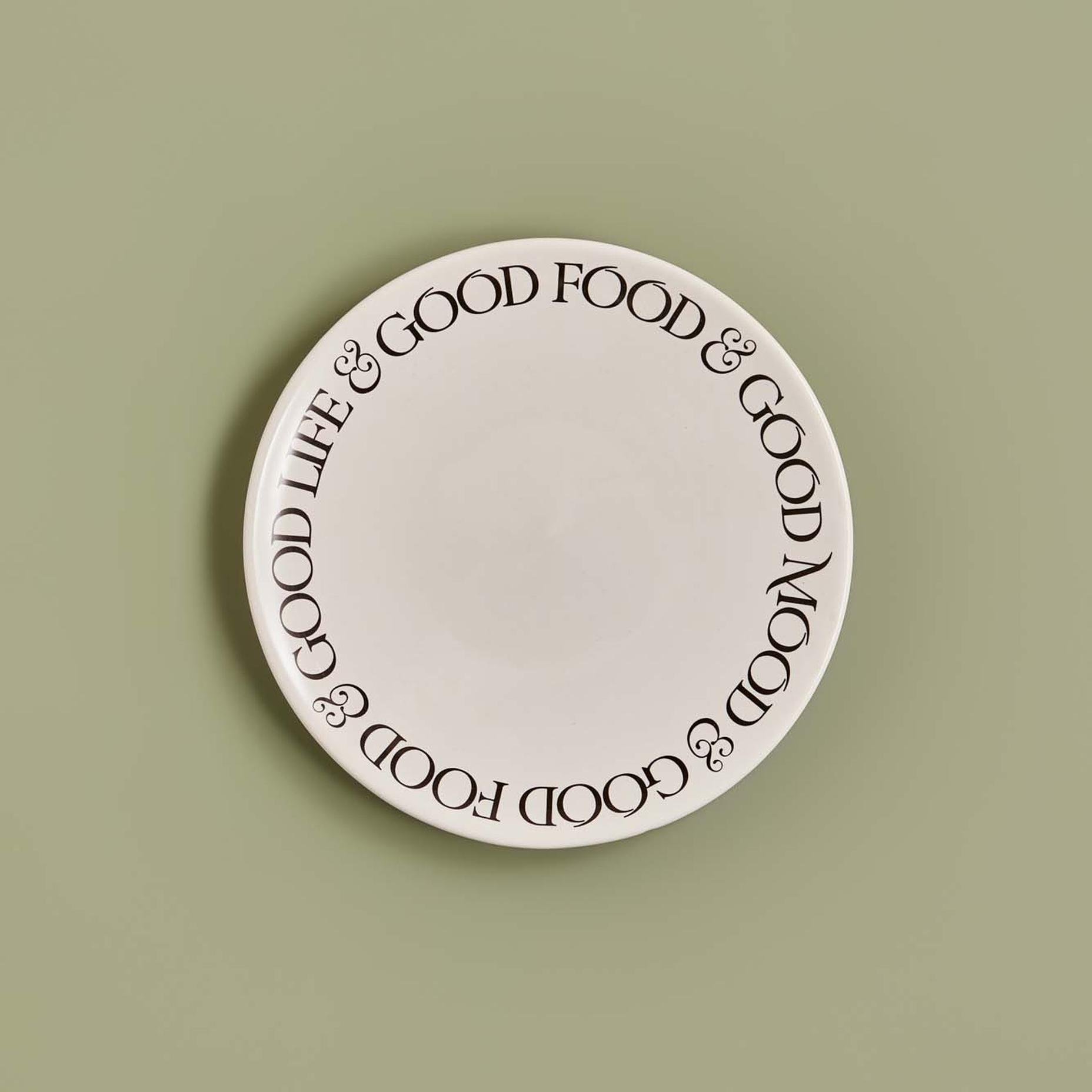 Motto Seramik Pasta Tabağı Beyaz (21 cm)
