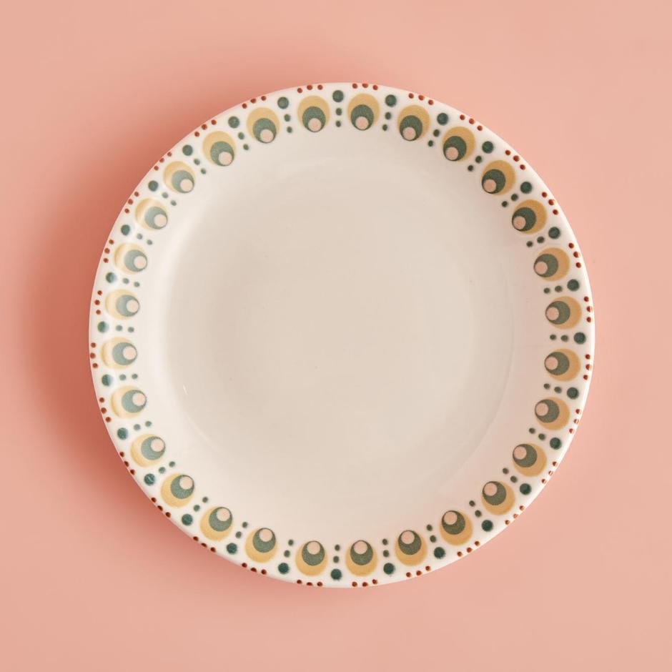  Roby Porselen Yemek Tabağı (21 cm)