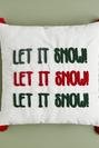  Let It Snow Kırlent Beyaz (43x43 cm)