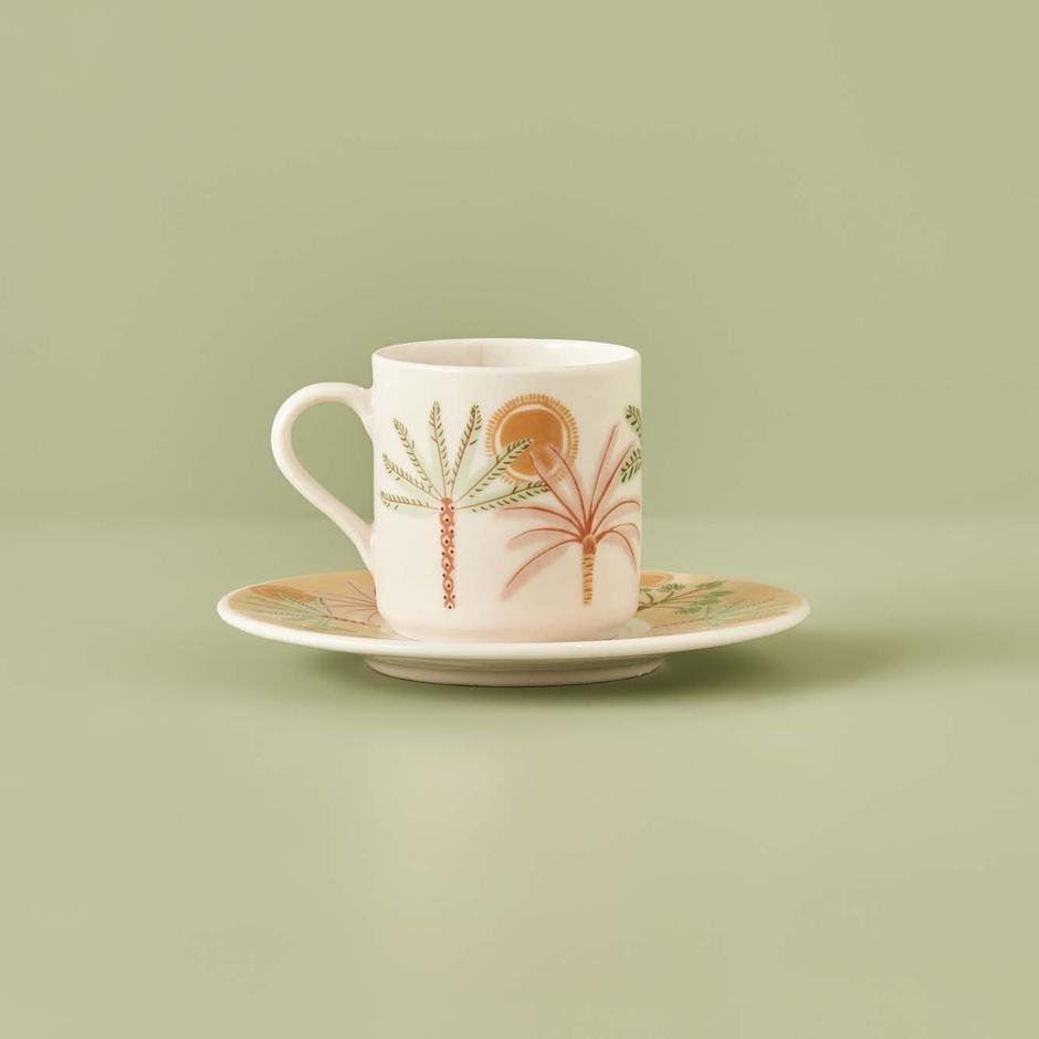 Safari Porselen 2'li Kahve Fincanı Seti (90 cc)
