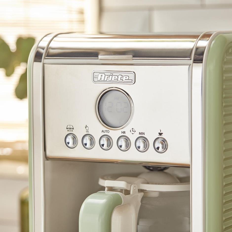 Ariete Vintage Filtre Kahve Makinesi 1.5 Litre Yeşil
