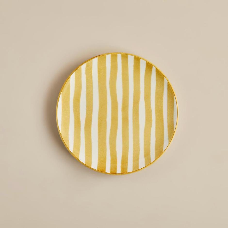  Natura Seramik Pasta Tabağı 6'lı Sarı (20 cm)