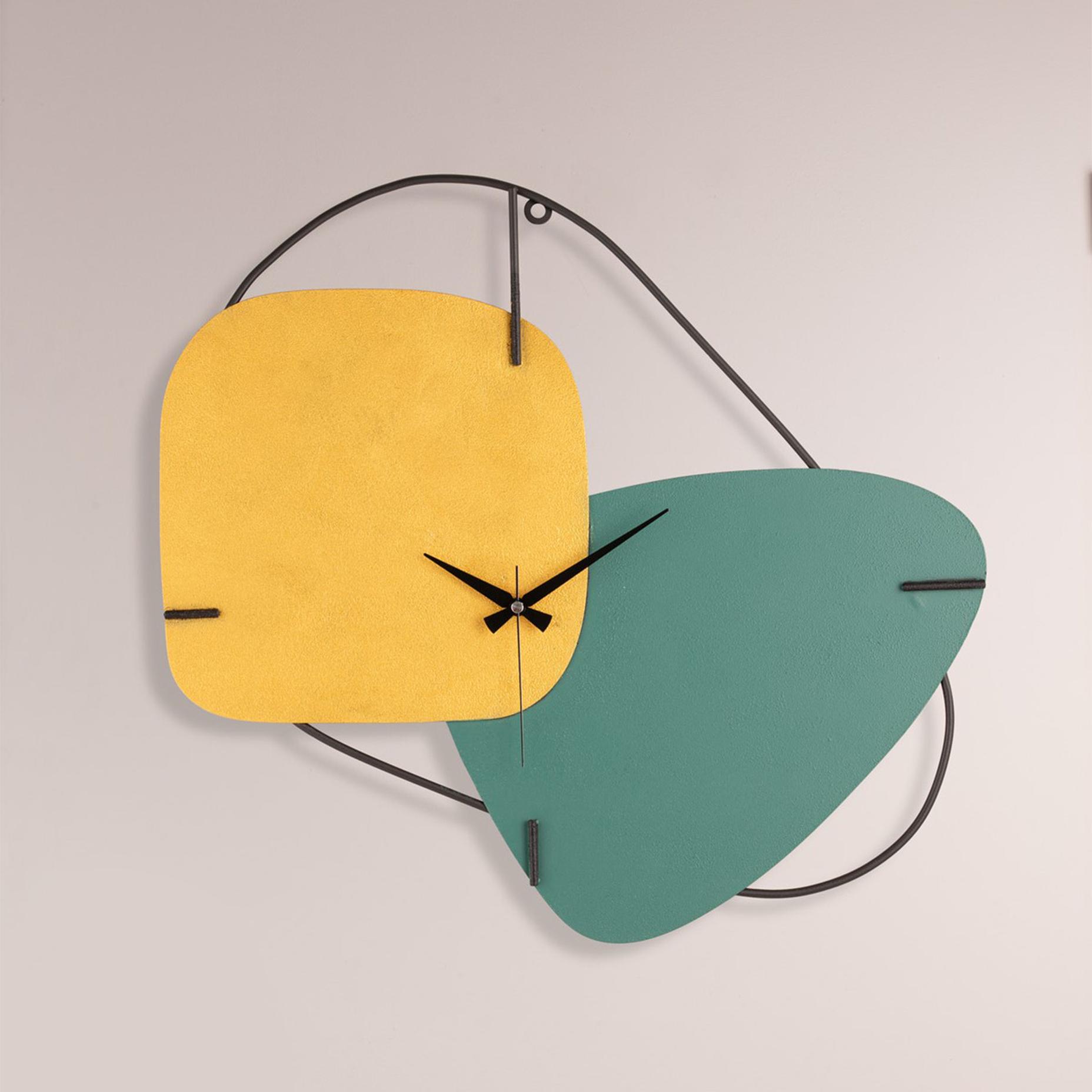 Brazil Metal Sessiz Mekanizma Dekoratif Duvar Saati (58x55 cm)