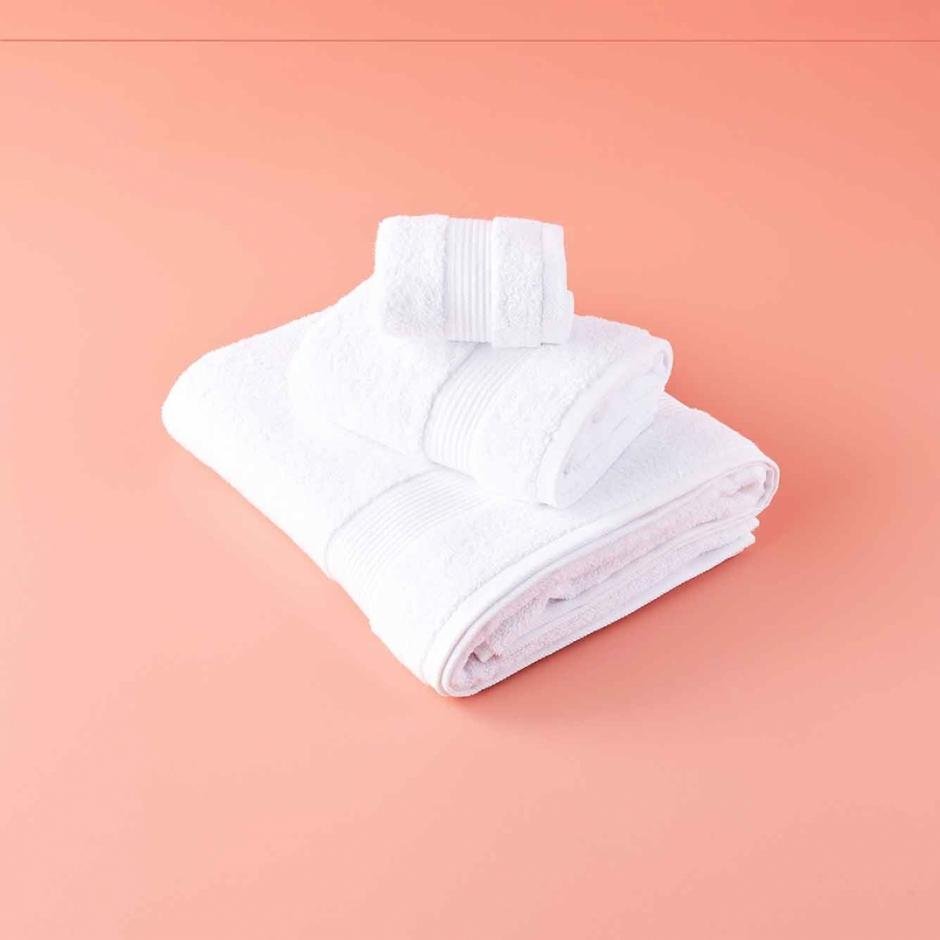  %100 Pamuk Premium Banyo Havlusu Beyaz (90x150 cm)