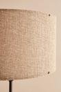 Kahverengi Başlıklı Desenli Dekoratif Raflı Lambader (21x38 cm)