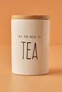  Tea Stoneware Saklama Kabı Beyaz (14,5x9,5 cm)
