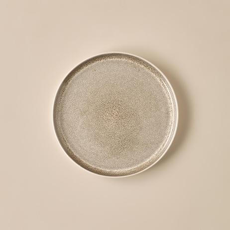 Glaze Stoneware Pasta Tabağı Gri (21 cm)