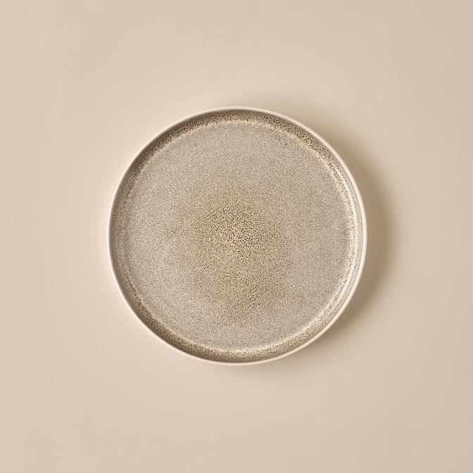 Glaze Stoneware Pasta Tabağı Gri (21 cm)