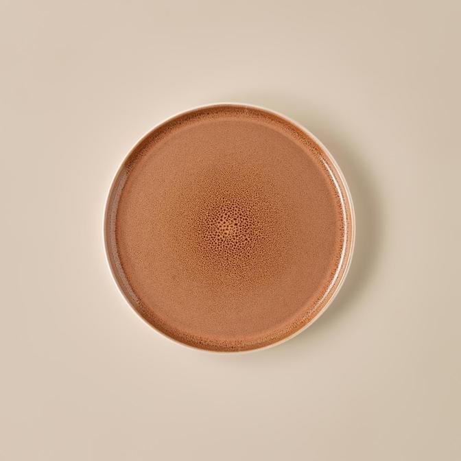 Glaze Stoneware Pasta Tabağı Kiremit (21 cm)