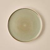 Glaze Stoneware Servis Tabağı Yeşil (27 cm)