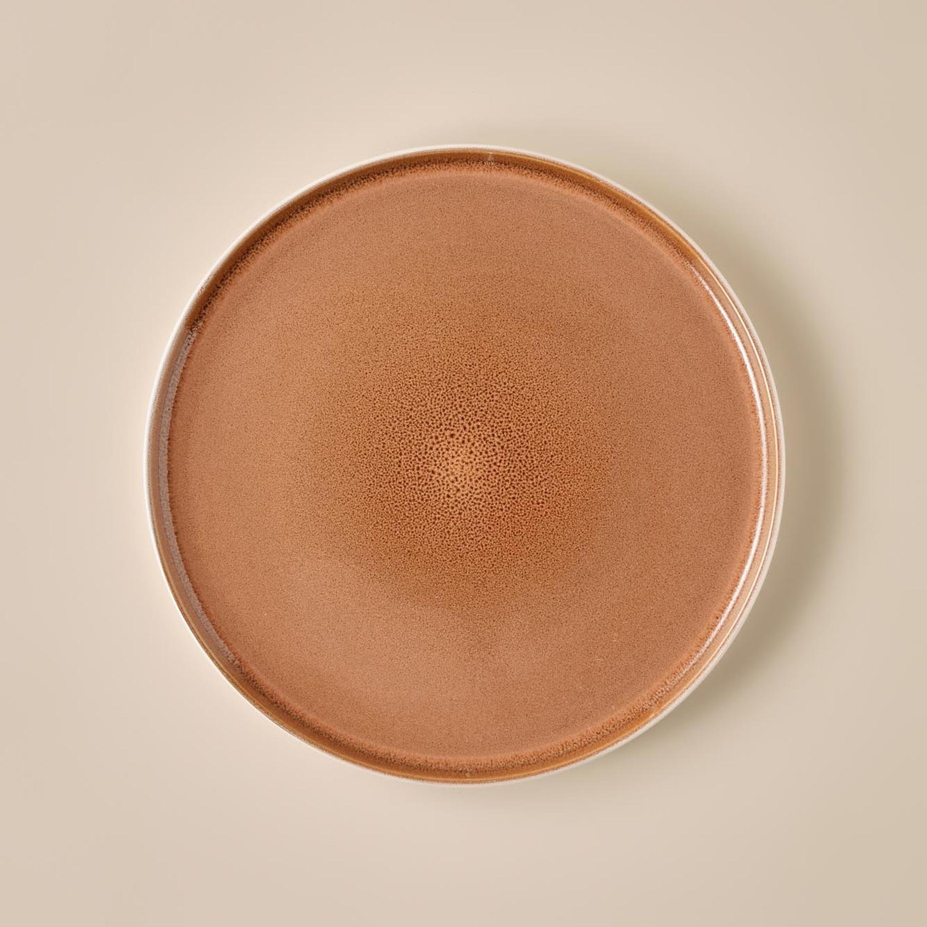 Glaze Stoneware Servis Tabağı Kiremit (27 cm)
