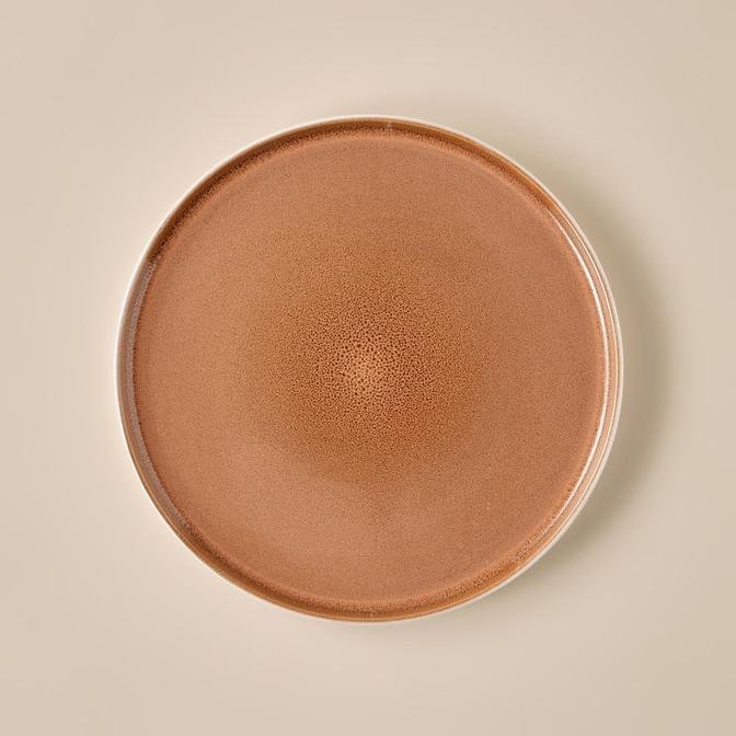 Glaze Stoneware Servis Tabağı Kiremit (27 cm)