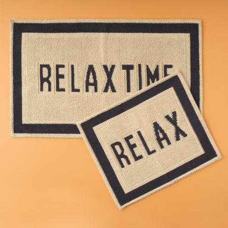 Relax Paspas Takımı Beyaz (60x100 - 50x60 cm)