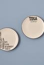  Yoga Stoneware Motto Pasta Tabağı 4'lü Siyah (20 cm)