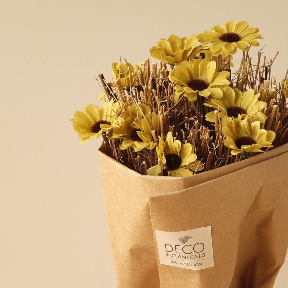  Daisy Dal Çiçek Buketi Sarı (35 cm)