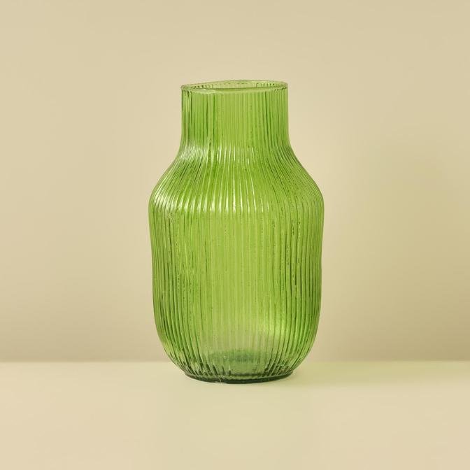 Veny Recycle Cam Vazo Yeşil (12x23 cm)