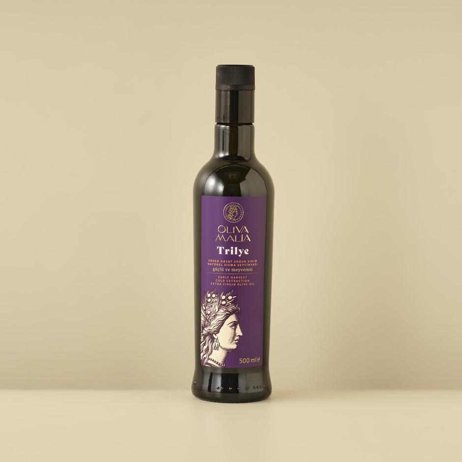  Oliva Malia Trilye Serisi Erken Hasat Soğuk Sıkım Zeytinyağı (500 ml)
