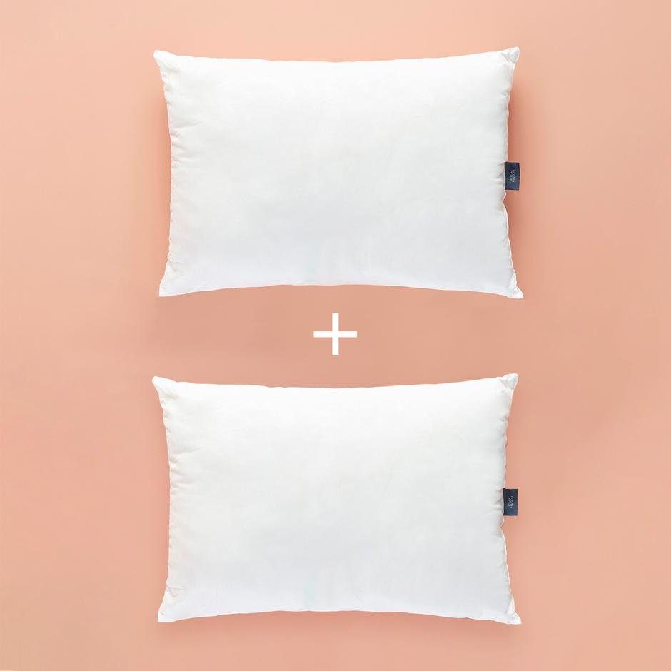  Bella İkili Microfiber Yastık Beyaz (50x70 cm)